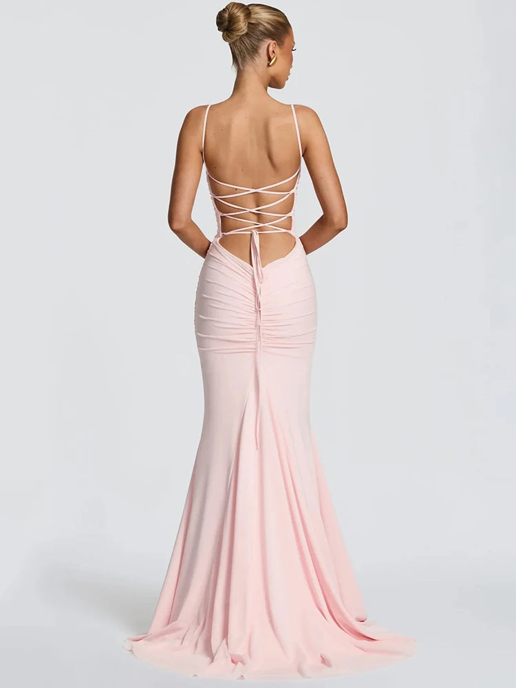 Celeste Maxi Dress Pink