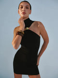 The Nyla Metal Ring Mini Dress