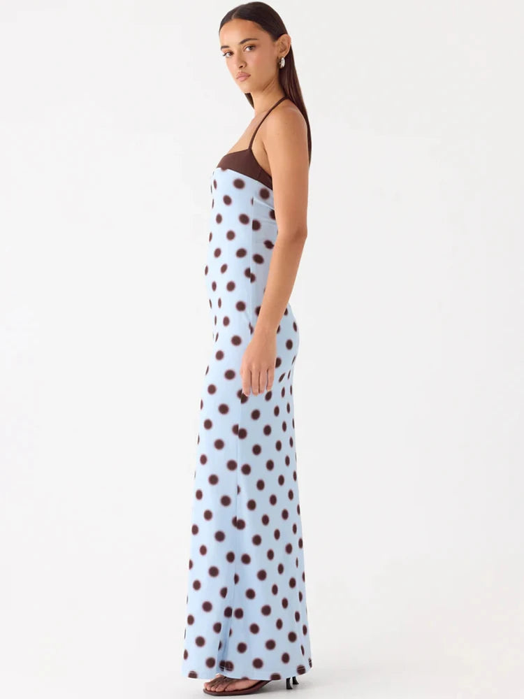 Elodie Polka Dot Backless Dress