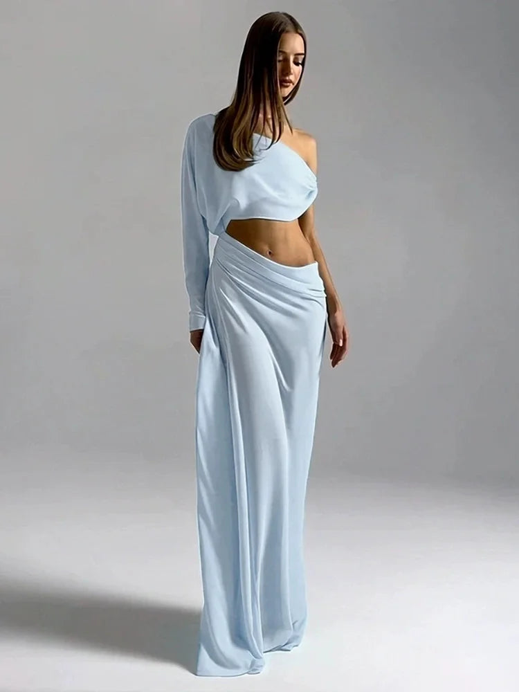 Rowesi Off Shoulder Maxi Dress