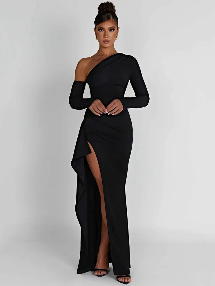 The Naomi Split Bodycon Maxi Dress