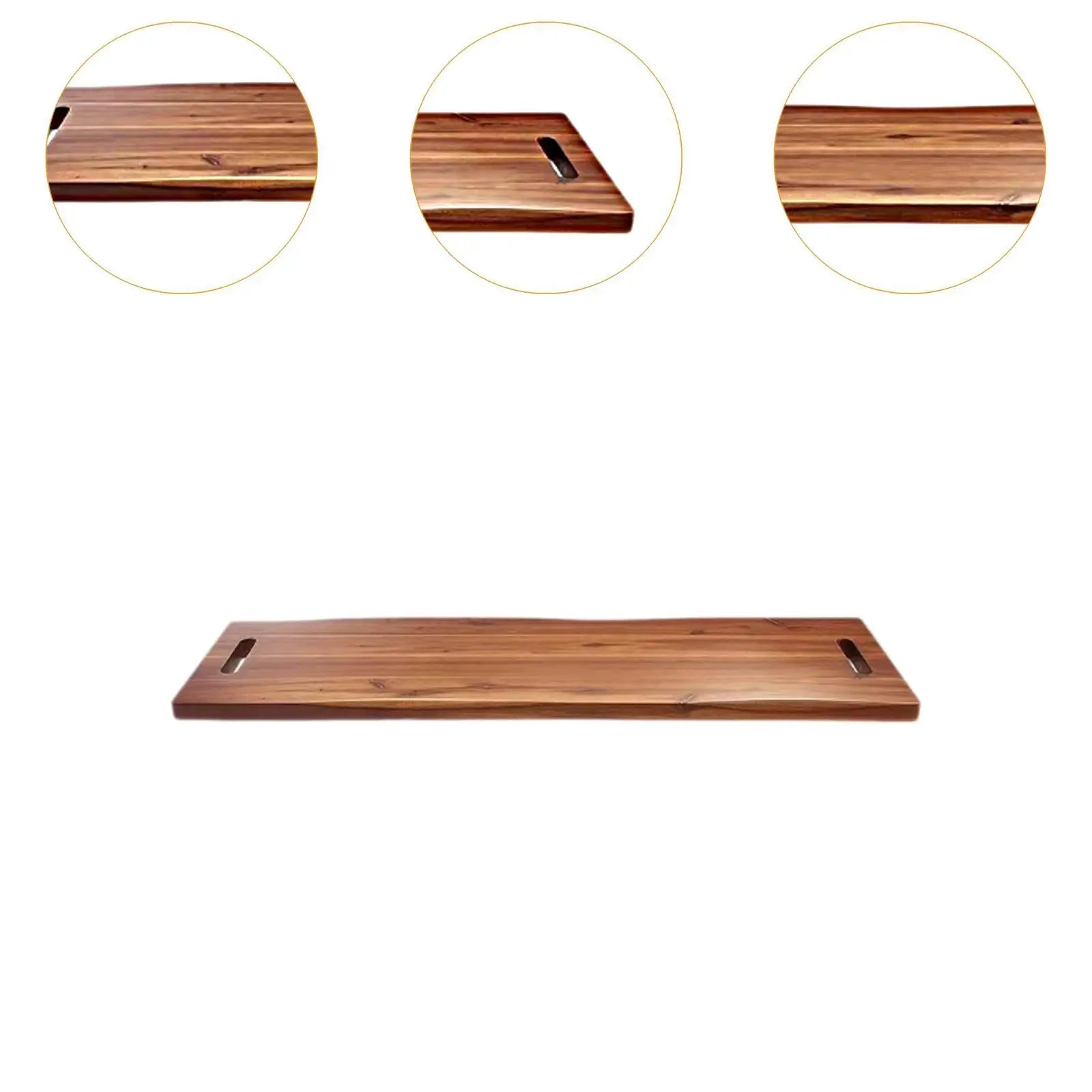 Charcuterie Board - Extra Large Wooden Cheese, Grazing & Serving Board with Handles, 91cm x 27cm
