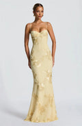 Aresa Backless Maxi Dress Yellow